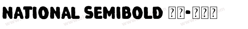 National Semibold 粗体字体转换